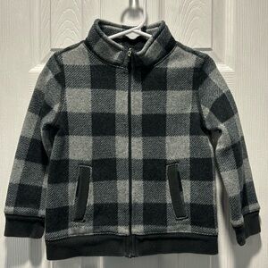 OshKosh B’gosh Buffalo Plaid Fleece Jacket 3T Boys
